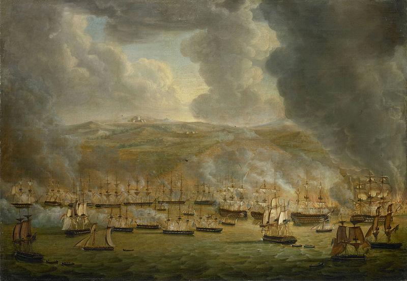 Gerardus Laurentius Keultjes The assault on Algiers by the allied Anglo-Dutch squadron oil painting picture